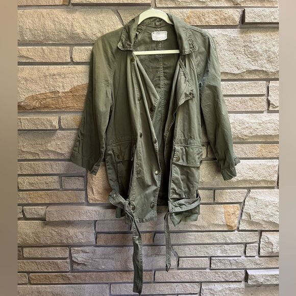 Current/Elliott the Infantry Jacket Army Green Utility Celeb viral size 0 xs Y2K - Picture 3 of 14